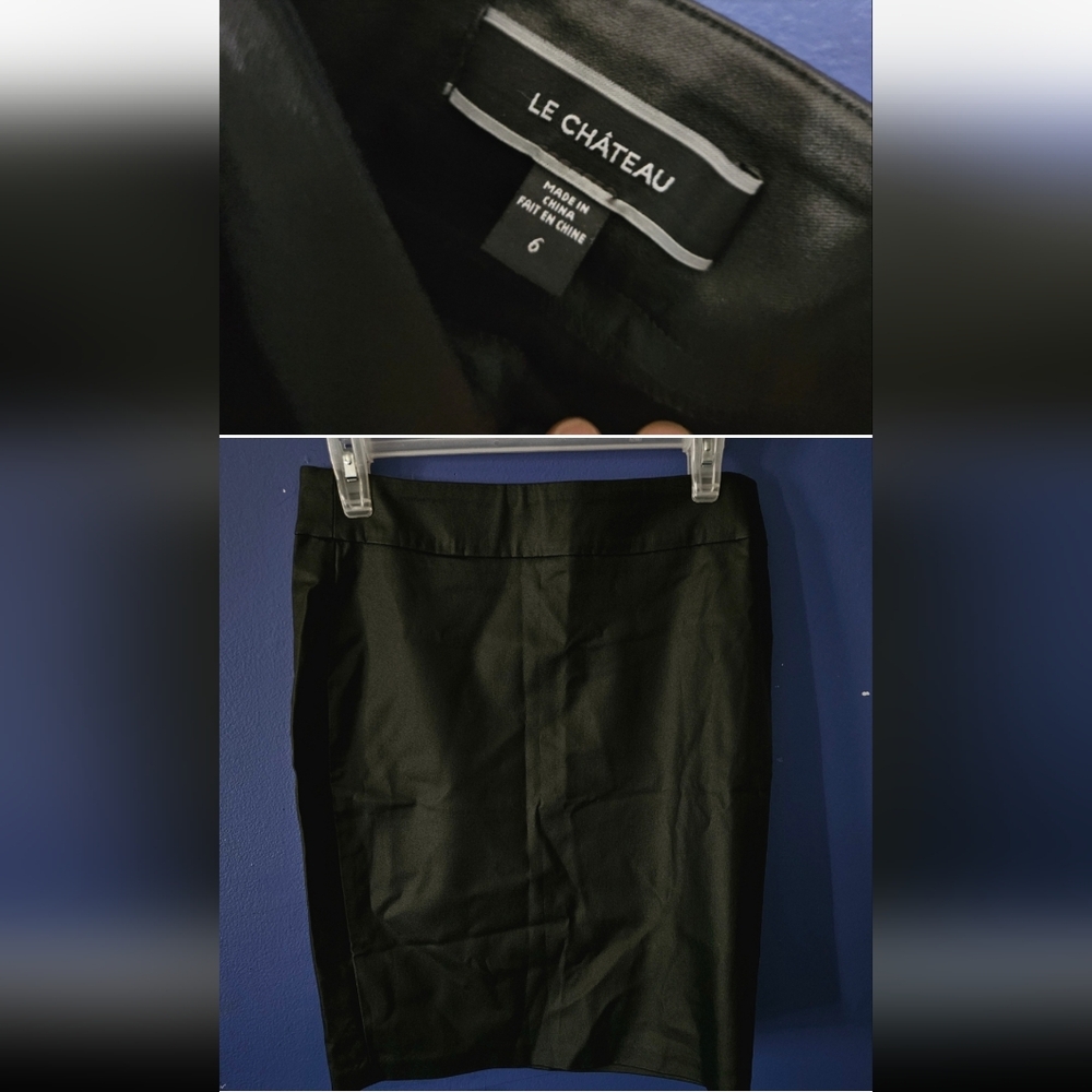 Le chateau vintage* vegan leather bodycon skirt NWOT 2/$35